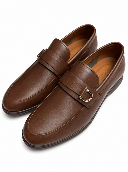 Men's Brown Leather Premium Classic Dress