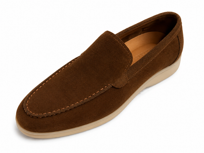 Men's Brown Slip-On – Casual Comfort Moc Toe Shoes4