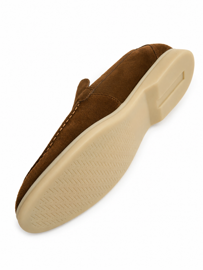 Men's Brown Slip-On – Casual Comfort Moc Toe Shoes5