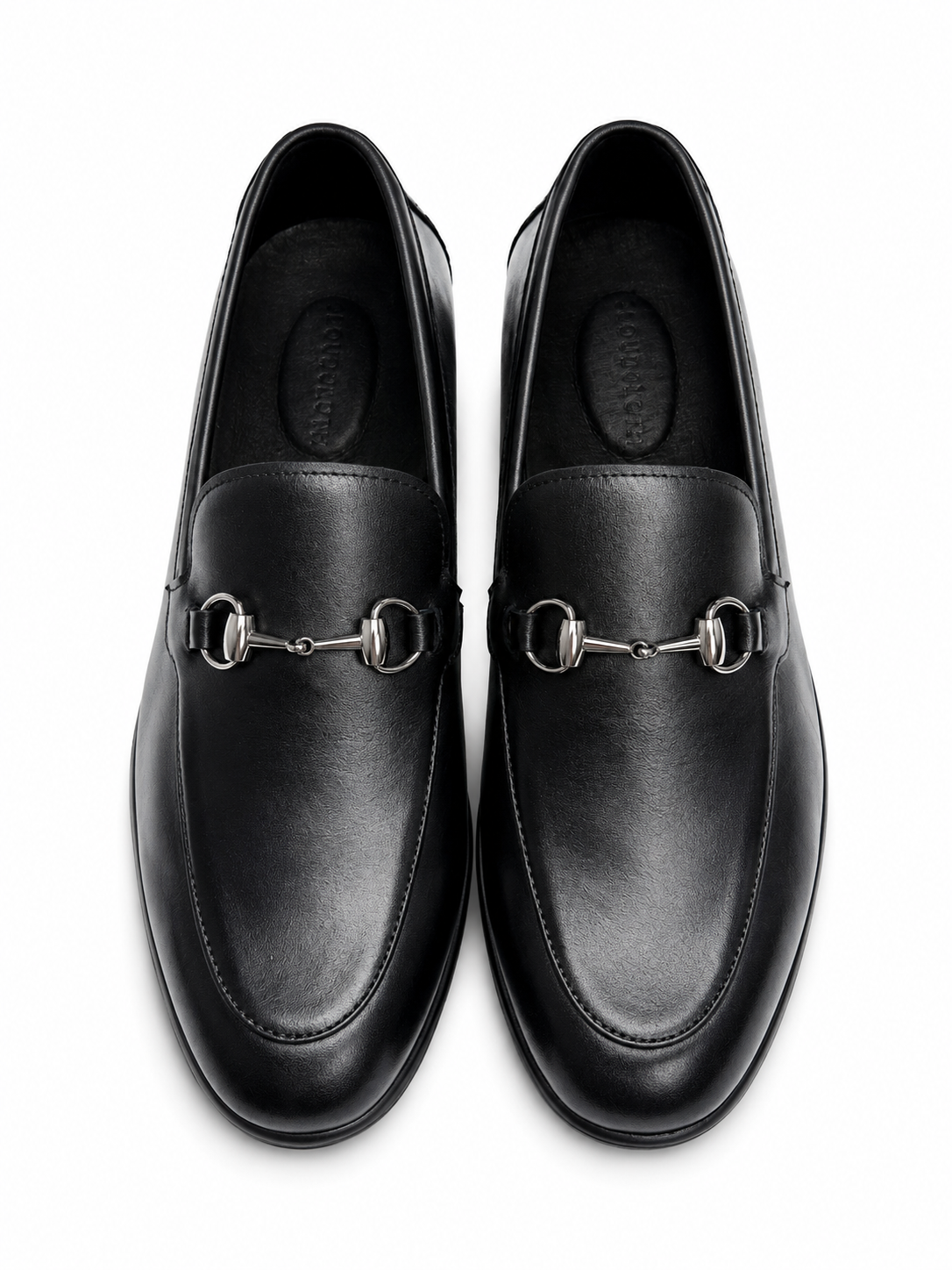 Men's Classic Slip-On Dress Black Leather Shoes1