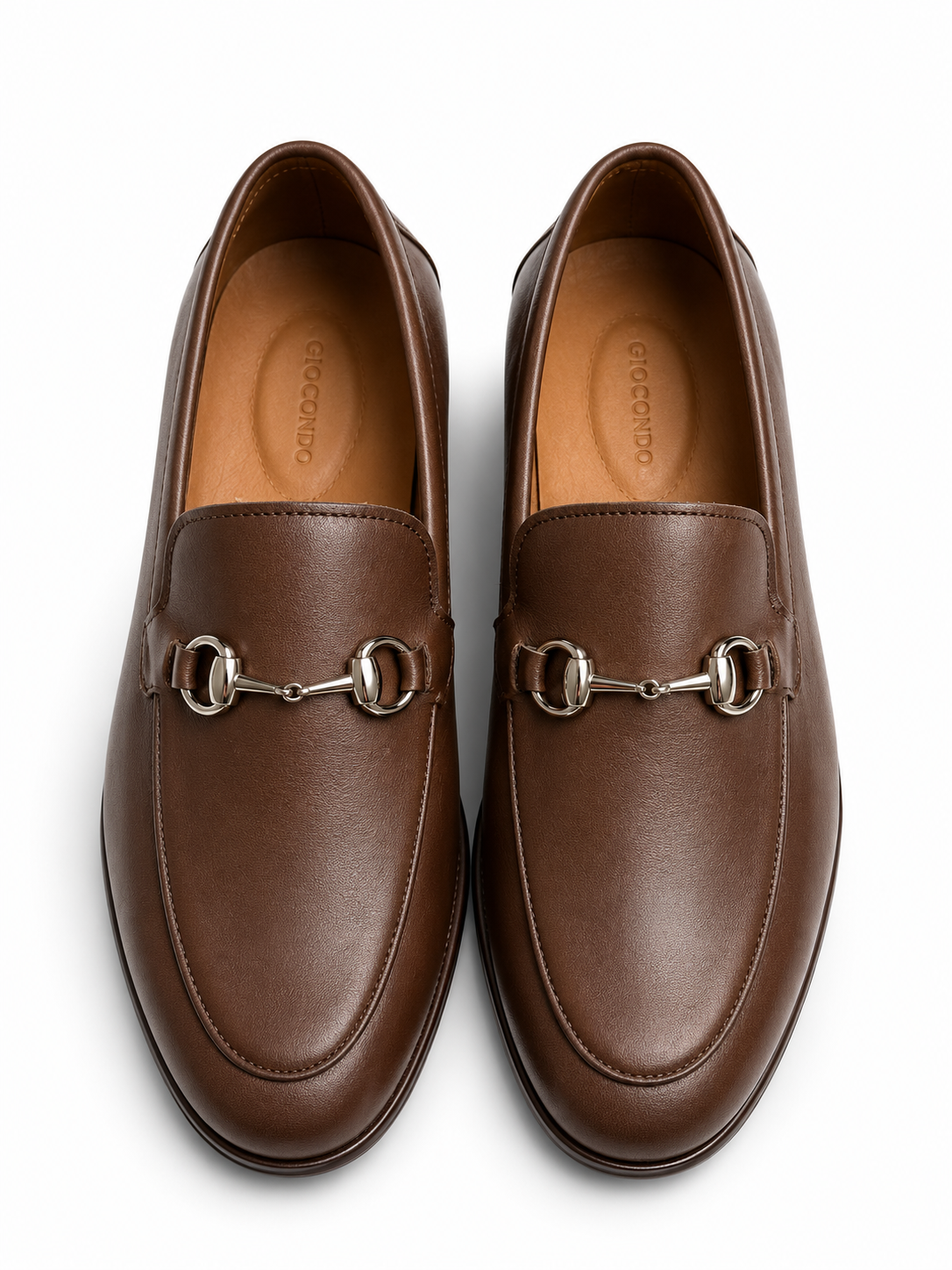 Men's Classic Slip-On Dress Brown Leather Shoes1
