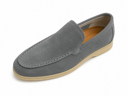 Men's Grey Slip-On – Casual Comfort Moc Toe Shoes3