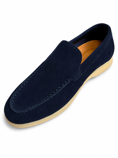 Men's Navy Slip-On – Casual Comfort Moc Toe Shoes3