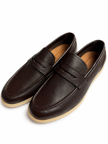 Men’s Premium Dark Brown Pebbled Leather 