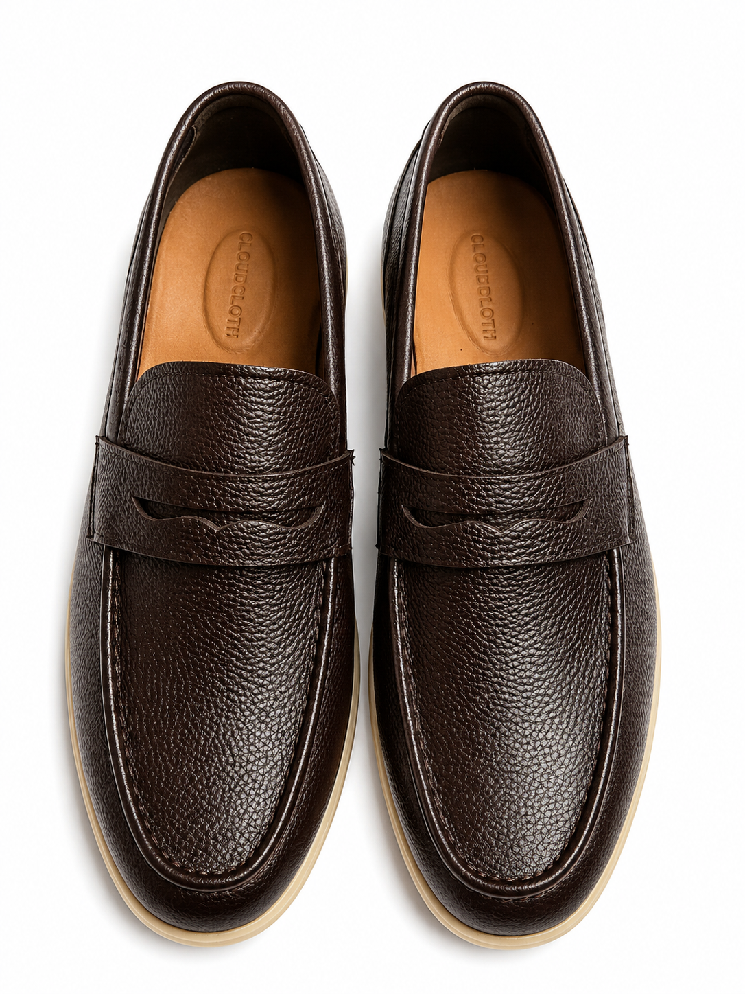 Men’s Premium Dark Brown Pebbled Leather 1
