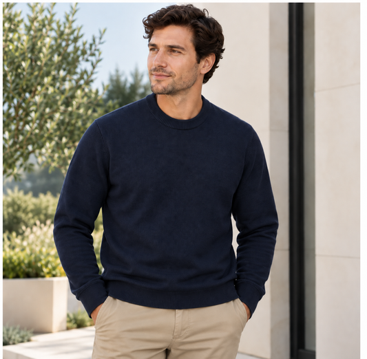 Mens Classic Pullover Crewneck