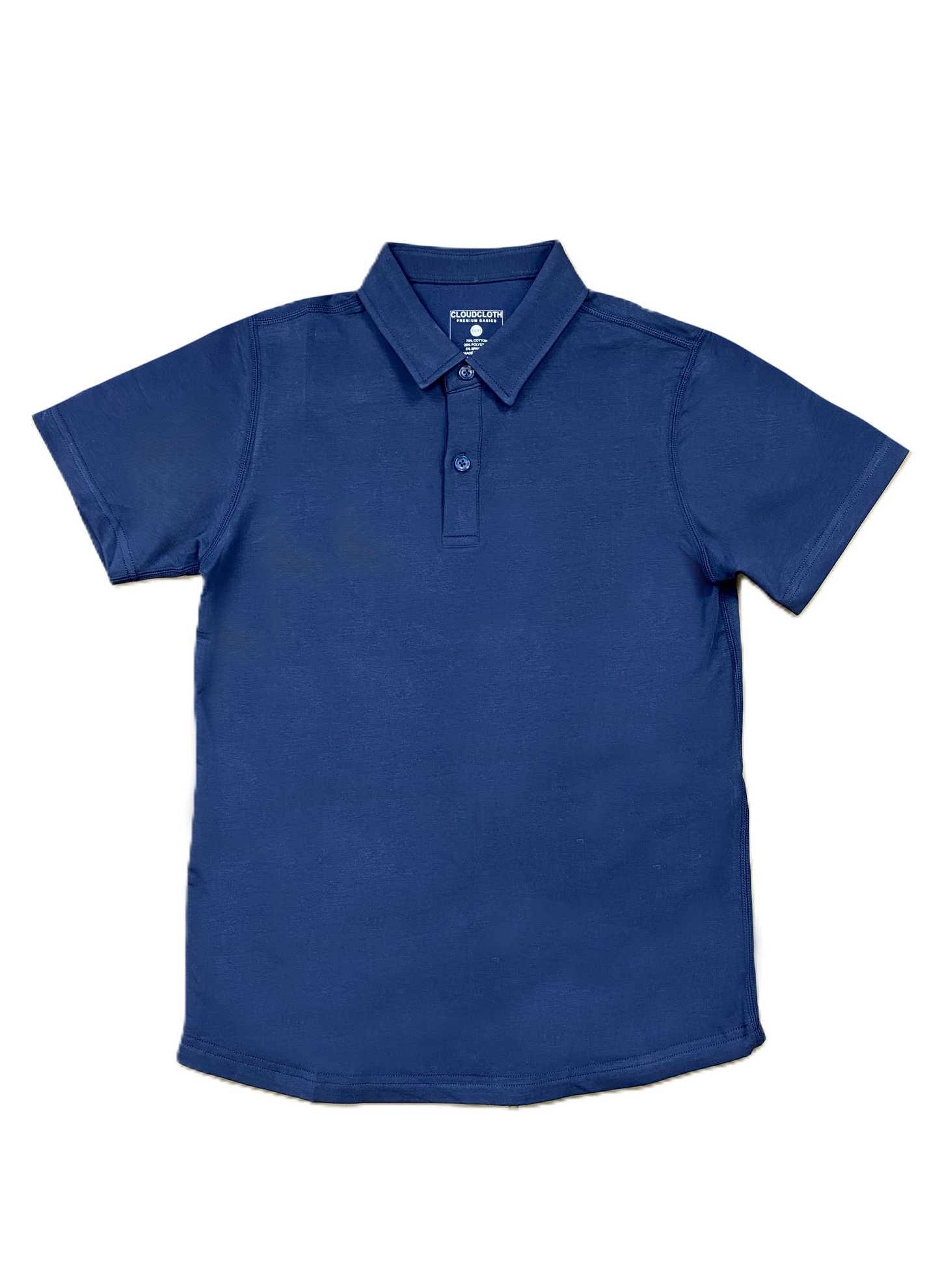 Men's  smoother classic Textured Polo Shirt – Navy