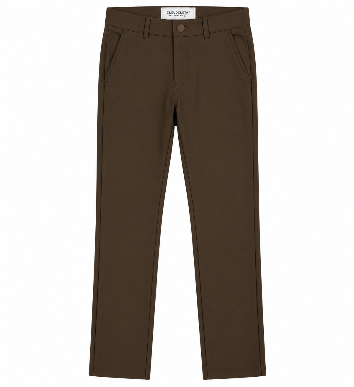 Boys’ Classic 4-Way Stretch Every-Day Pants – Brown