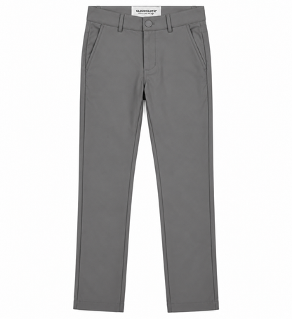 Boys’ Classic 4-Way Stretch Every-Day Pants – Medium Gray