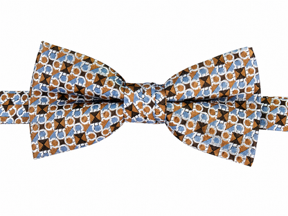Multicolor Geometric Pattern Pre-Tied Bow Tie