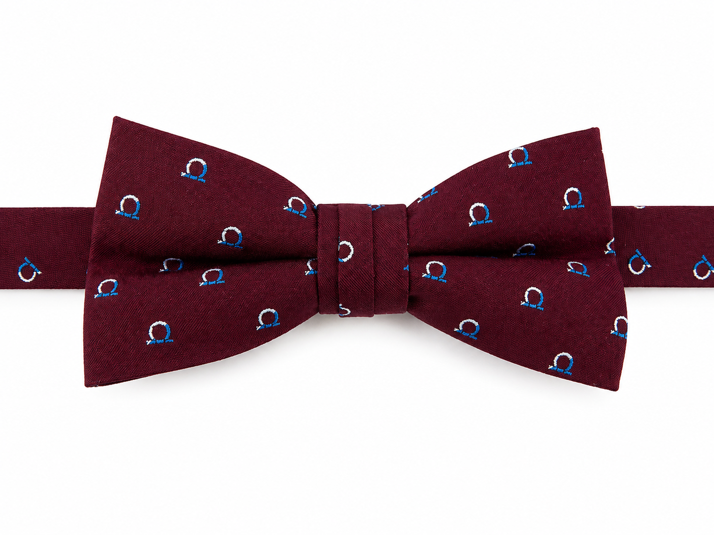 Burgundy Motif Pattern Pre-Tied Bow Tie