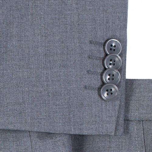 Boys 3-Piece Classic Suit Set-Charcoal