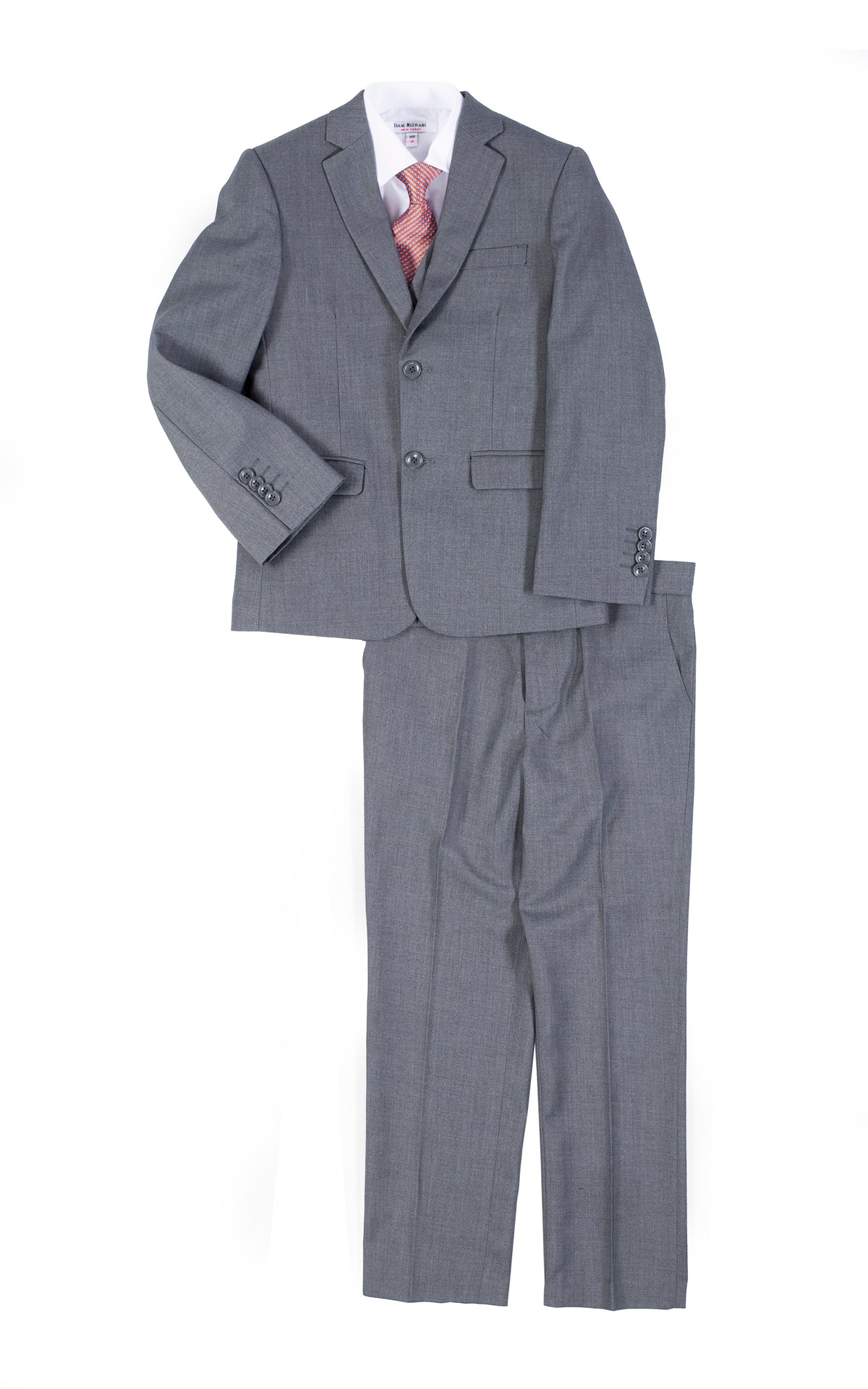 Boys 3-Piece Classic Suit Set-Charcoal