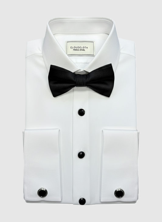 Men's 4 Way Stretch Tuxedo Shirt with Bow