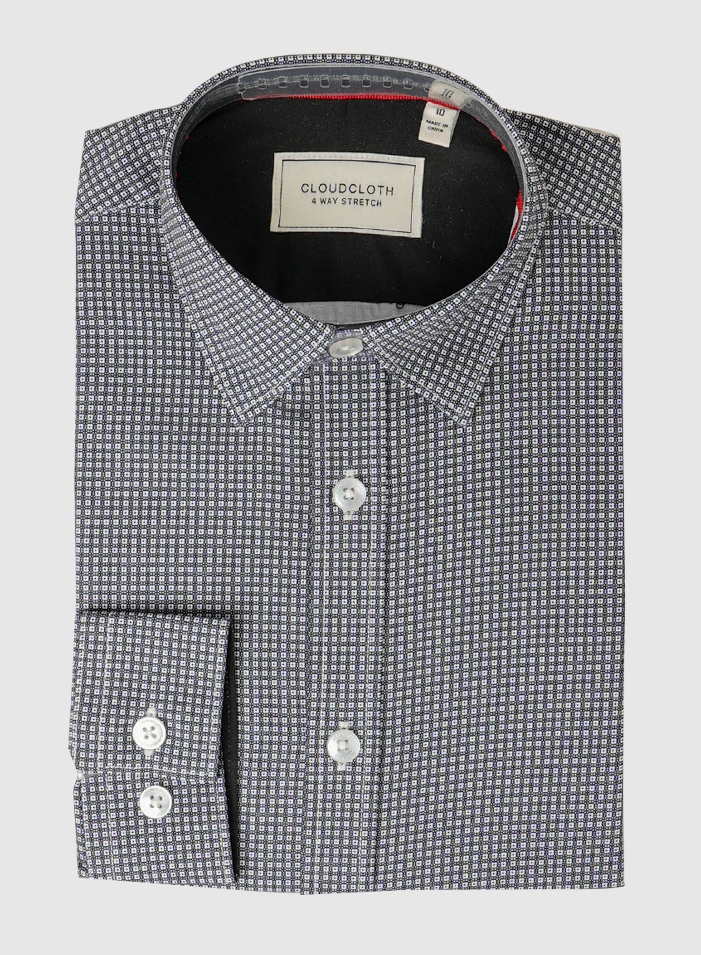 Men's 4 Way Stretch Geo Print Shirt