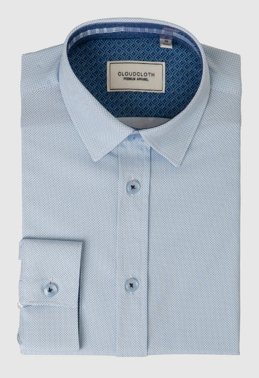 Men's 4 Way Stretch Geo Print Shirt