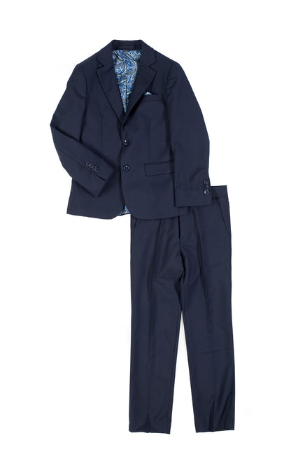 Boys Cobalt Blue Suit Set with four color