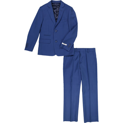 Boys Cobalt Blue Suit Set with four color