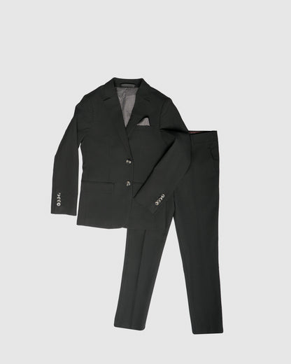 Classic Boys Suit with Statement Liner