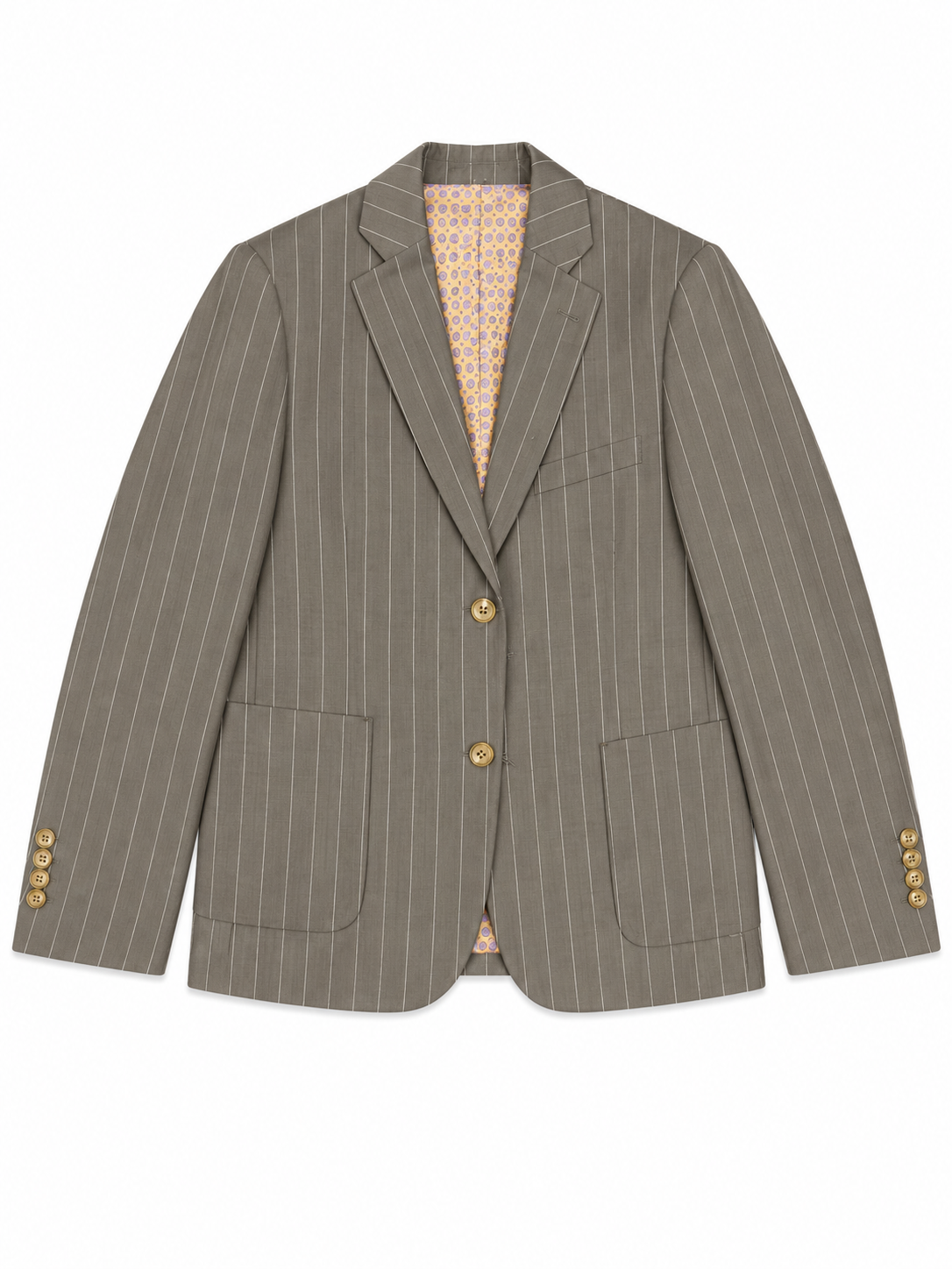 Boy's Brown Pinstripe Two-Piece Suit – Classic Tailored Fit