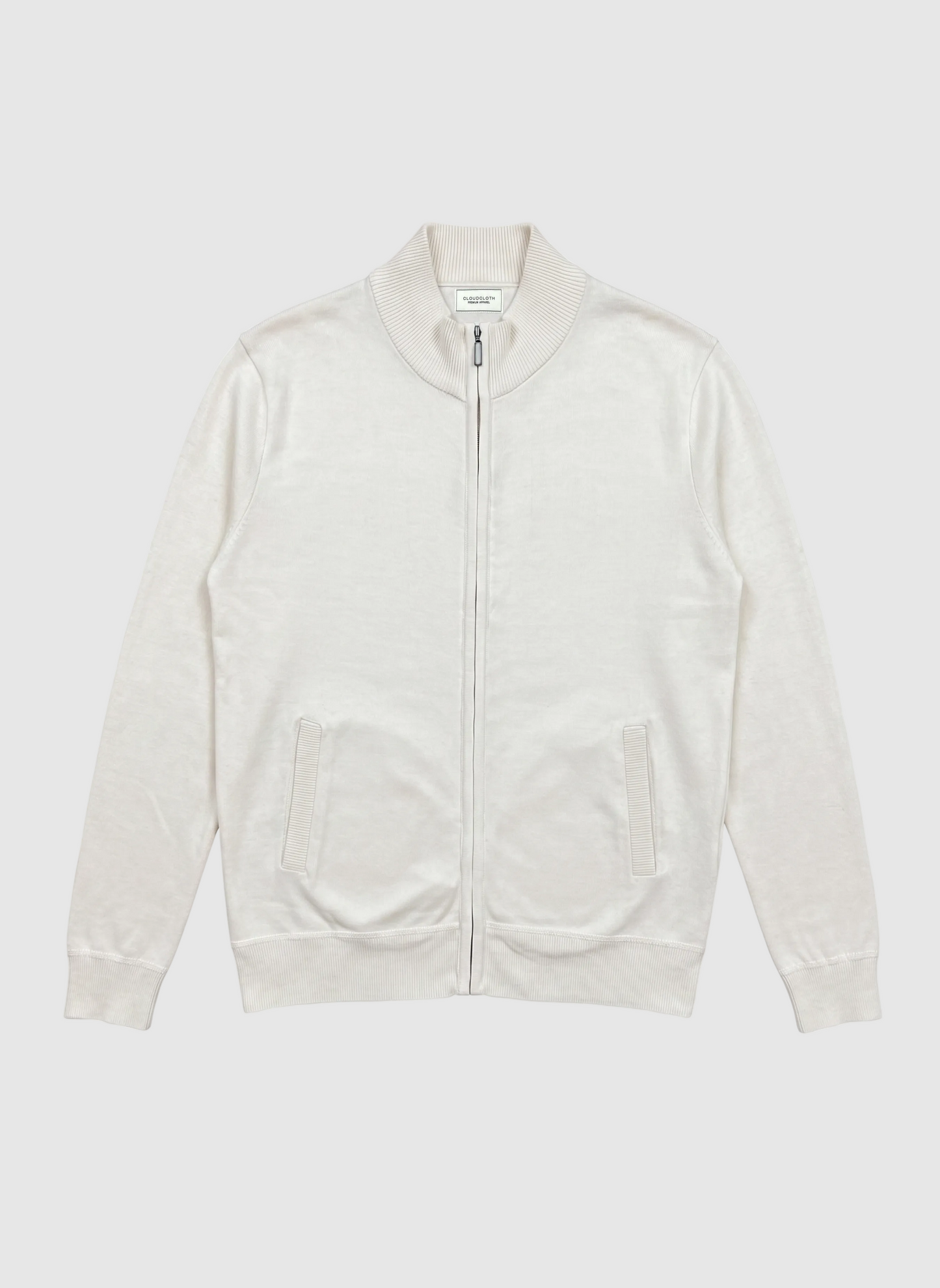 Boys Solid Full Zipper Sweater