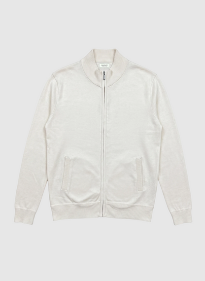 Boys Solid Full Zipper Sweater