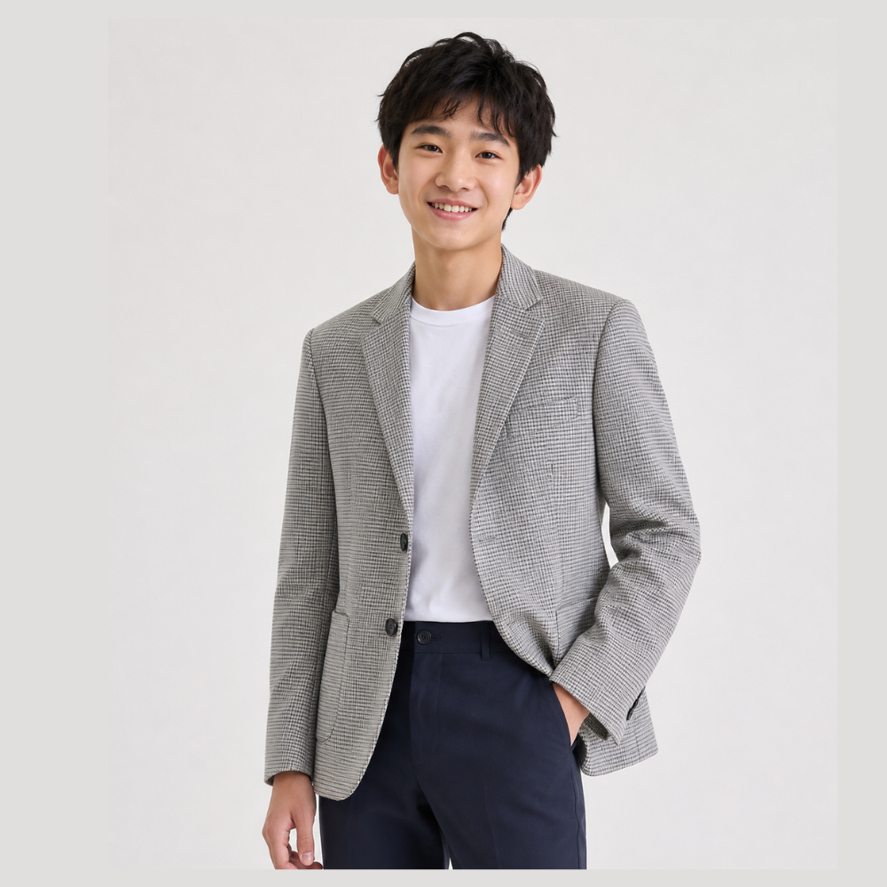 Boy's Gingham Blazer