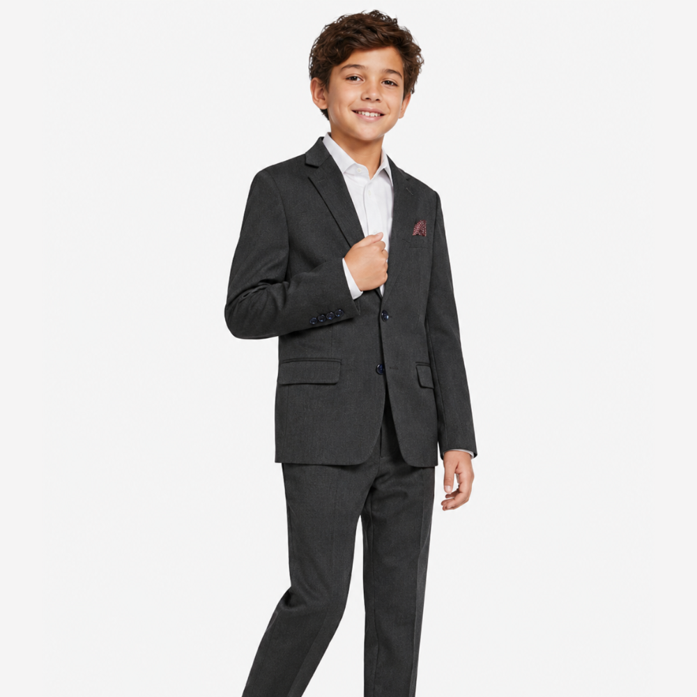 Classic Boys Suit with Statement Liner