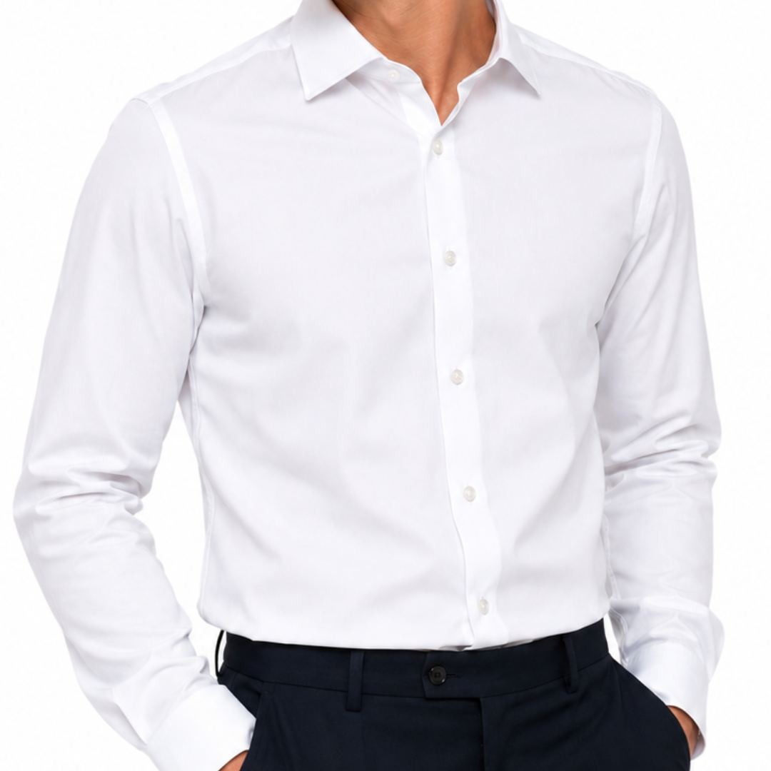 Men's Premium Cotton Stretch Dress Shirt