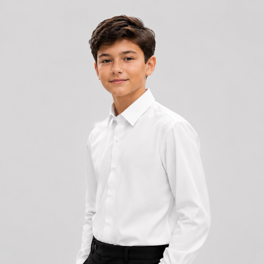Boy's Prospect Long Sleeve Slim Fit Button Down