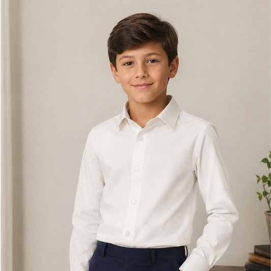 Boy's Premium Cotton Stretch Dress Shirt