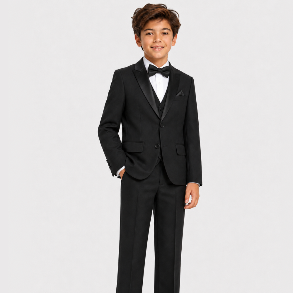 Boy's Tuxedo with Satin Lapel 3PC Set