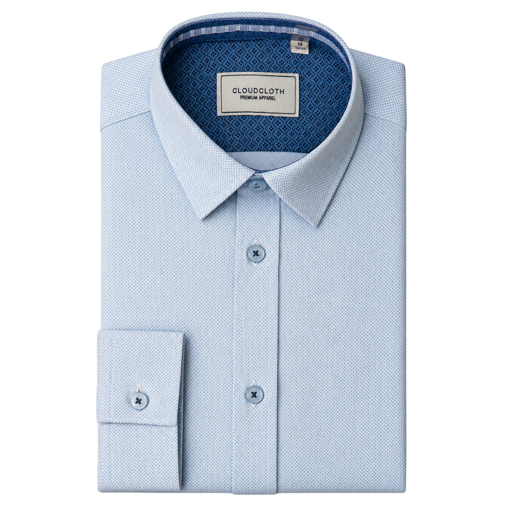 Men's 4 Way Stretch Geo Print Shirt
