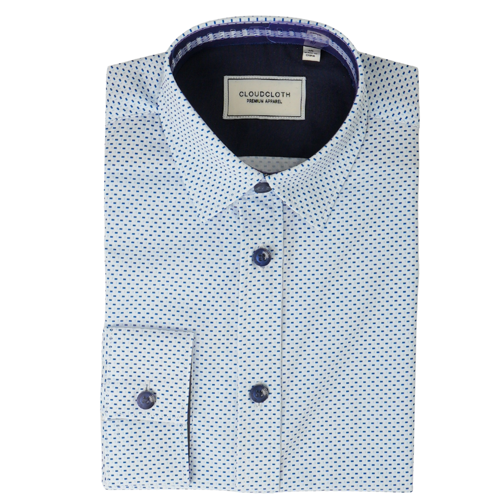 Men's 4 Way Stretch Geo Print Shirt
