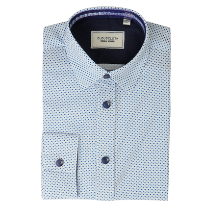 Men's 4 Way Stretch Geo Print Shirt