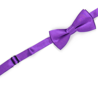 Purple Satin Boys Pre-Tied Bow Tie