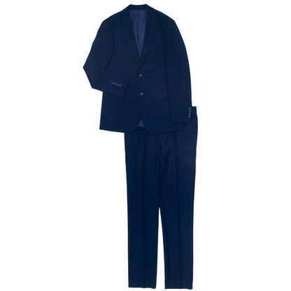 Men's Classic Navy Two-Piece Business Suit