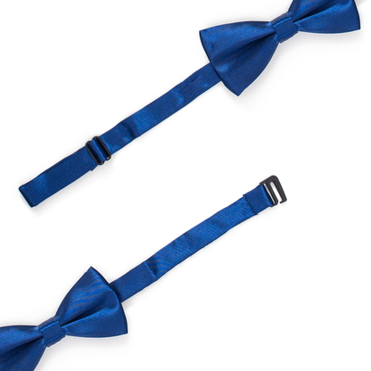 Navy Blue Satin Boys Pre-Tied Bow Tie