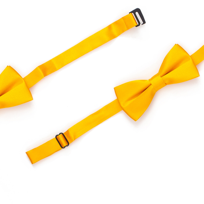Boys' Solid Gold Adjustable Bow Tie