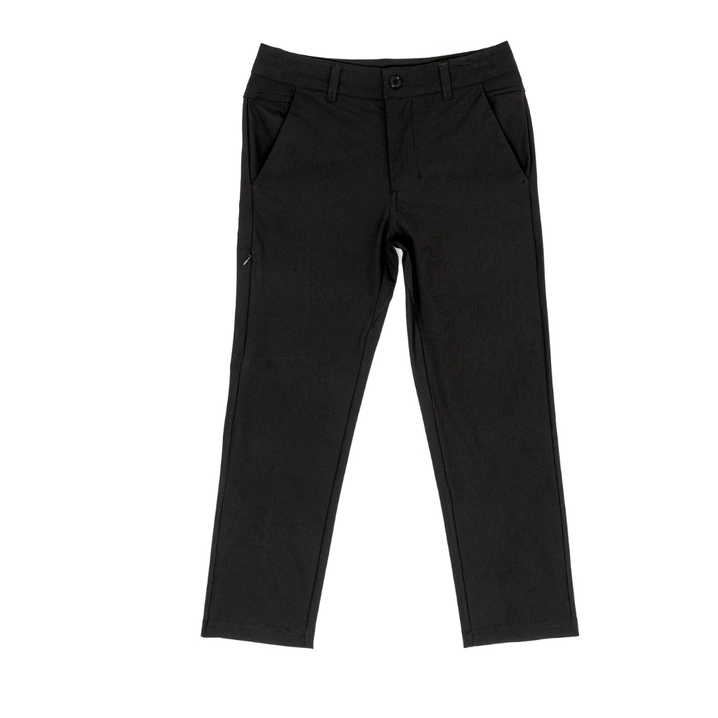 Men's Black Performance Stretch Slim Fit Pants