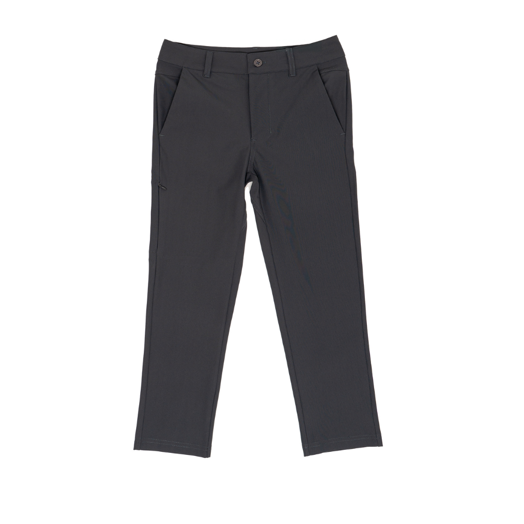 Men's Steel Gray Performance Stretch Slim Fit Pants