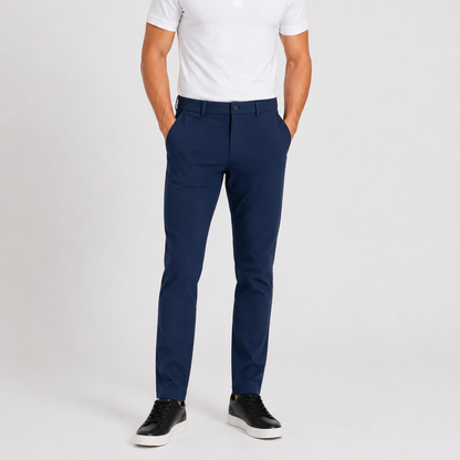 Men's Navy Performance Stretch Slim Fit Pants