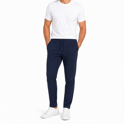 Men's Navy Stretch Performance Jogger Pants