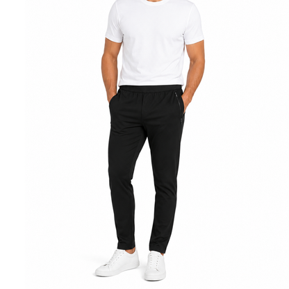 Men's Black Stretch Performance Jogger Pants