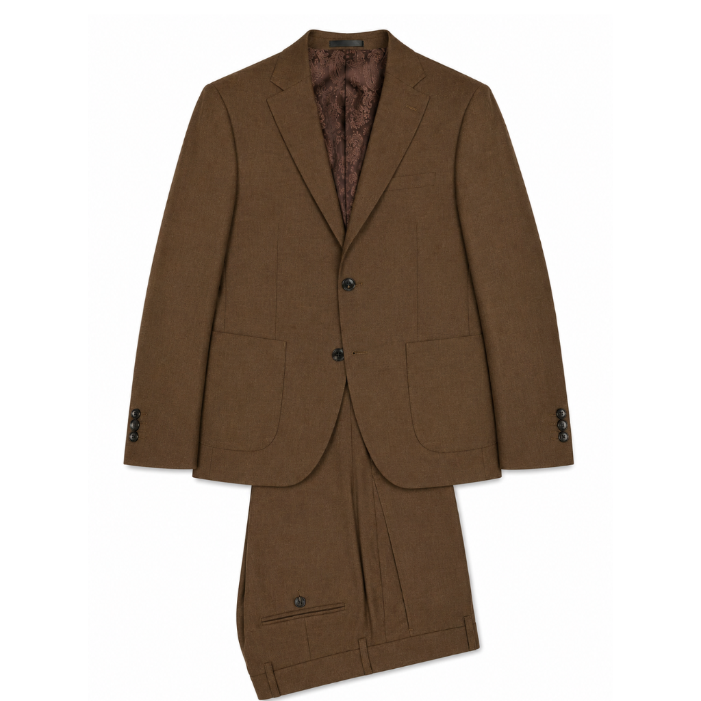 Men's Brown Classic Two-Piece Suit