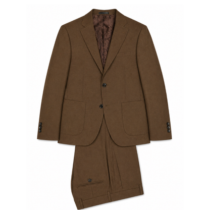 Men's Brown Classic Two-Piece Suit
