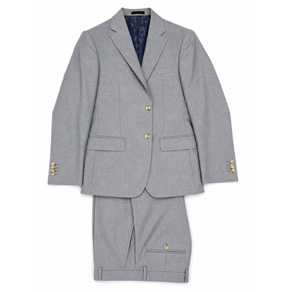 Men's Light Grey Two-Piece Suit