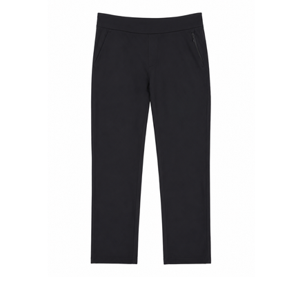 Boys Black Stretch Performance Jogger Pants with Zip Pocket