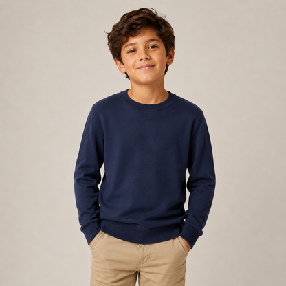 Boys Classic Pullover Crewneck Sweater