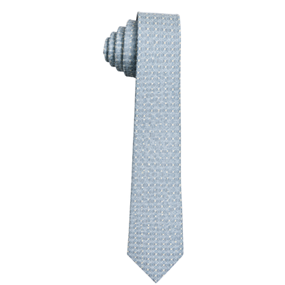 Men’s Light Blue Geometric Pattern Neck Tie
